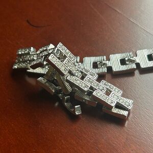 Silver Rhinestone Bracelet